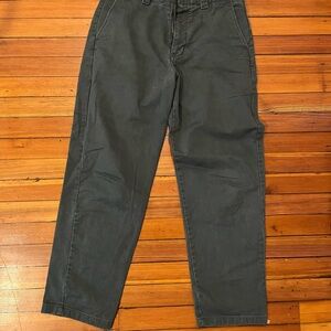 Vintage Straight Chino Pants - Steel Green